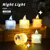 Mini lámpara de vela electrónica, un accesorio sorpresa romántico para propuestas y confesiones, perfecta para decoraciones de cumpleaños y artículos creativos.