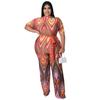 Comércio exterior MY928 Amazon Macacão de verão estampado com ombro oblíquo para mulheres europeias e americanas XX0200
