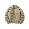 Marca Otoño/Invierno Chaqueta Corta de Solapa Abrigo Casual para Exteriores Tendencia para Hombre Suelta Fresca Ropa de Trabajo Top para Hombre