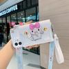 Funda para teléfono móvil Samsung S25, A22, Quicksand Star, Dailu A14, Jade GUI Dog, A56, con dibujos animados, para tarjetas, cartera, bandolera y cuerda.