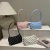 Bolso de hombro para estudiante, bolso cruzado pequeño y fresco, elegante bolso de nailon de lunares, bolso colorido para teléfono, artículo de moda transfronterizo