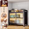 Estante de Almacenamiento Multifuncional de Cocina Piso Almacenamiento Multicapa Gabinete Estante para Horno de Microondas Gabinete Doméstico Gabinete de Almacenamiento Alacena