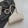 Bolsa de Mão Texturizada Retro Estilo Coreano Transfronteiriça Nova Moda 2026 Bolsa de Ombro Personalidade Estilosa Bolsa Transversal Ins