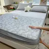 Conjunto de Lençol de Cama com Manta Refrescante de Seda Gelada Classe A para Verão, Três Peças, Lavável à Máquina, Lençol de Cama de Mat de Rattan de Seda Gelada, Manta Macia com Ar Condicionado, Modelo Novo