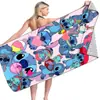 Toalla de Playa para Niños Stitch, Toalla de Baño, Material de Microfibra Absorbente, Secado Rápido y Resistente a la Arena, Estilo Popular de Exportación Transfronteriza