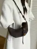 Bolso de Croissant con Estampado de Leopardo de Moda Bolso de Axila Retro Estético de Tendencia Nicho Bolso Cruzado de un Solo Hombro Nuevo 2025 Bolso para Mujer