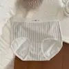 Calcinha Feminina Seamless Cinza Fashion com Estampa de Coração e Bolinhas Amiga da Pele Confortável com Toque de Algodão Alta Elasticidade que Abraça o Corpo Cintura Média