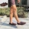Mocassins de Verão Masculinos, Sapatos Rasos Casuais, Sapatos de Condução Slip-On, Sapatos com Aba de Tamanho Grande para Cruzamento de Fronteiras