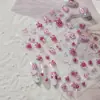 Arte de unha novos adesivos metálicos para unhas diy explosões doce gelo através de adesivos de unha rosa morango joias adesivos atacado