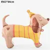 Novo Estilo Balão de Filme de Alumínio para Cachorro Pet Balão de Animal Tridimensional 3D em Pé Decoração de Festa de Aniversário Brinquedo