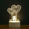 Luz de Noche 3D Transfronteriza Lámpara de Mesita de Noche USB Adornos Lámpara LED de Ahorro de Energía Logo Aniversario Corporativo Regalo Conmemorativo de Graduación