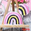 Patch de Bordado Termocolante Sem Costura Patch Arco-Íris Patch de Tecido Autoadesivo DIY para Roupas Patch Decorativo de Lantejoulas