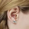 Titanio F136 Aleación de Titanio Calavera Rosca Interna Labio Uña Pendientes Nariz Accesorios para Uñas Joyería Europea y Americana