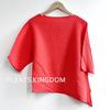Série Plissada Estilo Miyake Japonês e Coreano Manga Curta Feminino Estilo Urbano Slim Fit Top Alta Qualidade Tt Meia Manga