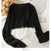 Cárdigan con Cordones, Ropa con Protección Solar, Tirantes tipo Chal para Mujer, Blusa de Seda Helada de Hongo de Manga Larga de Verano, Chaqueta Corta de Gasa