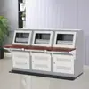 Console de Controle Embutido Centro de Comando Estação de Controle de Console Duplo Bancada Personalizada para Sala de Máquinas Gabinete de Monitoramento de Segurança