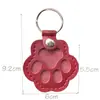 Llavero de Cuero Colgante para Guardar Pelo de Mascota Bolsa para Pelo de Gato y Perro Encanto Almacenamiento de Pelo de Mascota