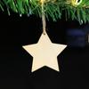Colgantes de Madera para Árbol de Navidad Navidad Copo de Nieve Estrella de Cinco Puntas Ciervo Campana Pañuelo Calcetines Muñeco de Nieve Adornos Navideños