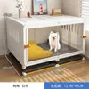 Jaula para Perros Pequeños, Casa para Perros de Interior con Baño Integrado, Corral para Perros de Tamaño Mediano, Perro Teddy, Bichón Jaula para Perros