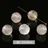 Jingde joias cristal verde natural nove caudas raposa corajoso escultura diy acessórios de joias acessórios semi-acabados atacado