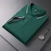 Camisa Polo con Cuello Camisero, Camisa Polo de Manga Corta al por Mayor con Texto Impreso, Diseño Asimétrico, Polo Transpirable Casual de Color Sólido