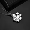Hip-Hop Europeu e Americano Cruzamento Urso Floco de Neve Pingente Outono e Inverno Joias de Natal Cheio de Diamantes Colar Feminino Zircônia Acessórios Personalização