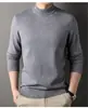 Novo Suéter Multicor Versão Limpa Gola Alta Meia Camisa Base Casual Masculina Venda Direta da Fábrica Atacado Transfronteiriço