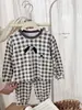8272 Roupa de Casa para Meninos Algodão de Alta Elasticidade 26 Outono Novo Pijama Solto Sem Costura Infantil Estampa Digital de Desenho Animado Classe A