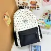 2025 Nueva Mochila Escolar Versátil Elegante de Nicho para Mujer Mochila Fresca y Ligera Mochila de Viaje Simple de Gran Capacidad