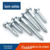 Parafuso autoperfurante para madeira com sextavado externo M6 acessórios para móveis 6*45 dentes completos dentes parciais galvanizado alongado cabeça sextavada parafuso para madeira