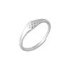 Anillo de Flor Brillante de Plata Pura S990 para Mujer, Nicho Simple, Dulce Anillo Abierto de Empujar y Tirar, Joyería de Mano de Lujo Elegante y Accesible