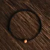 Pulseira de Corda Vermelha de Madeira de Pessegueiro Velho da Montanha Putuo para Homens e Mulheres, Contas que Mudam a Sorte, Proteção do Ano do Zodíaco, Segurança, Boa Sorte, Cordão de Mão Trançado