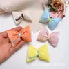 Algodón Relleno de Lazo de Color Caramelo Bordado de Letras Tela Impermeable Nudo de Almohada Accesorios DIY Accesorios para el Cabello Accesorios para Ropa