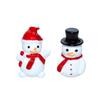 Adornos Navideños Miniatura de Resina DIY Lindo Muñeco de Nieve Estéreo Juguetes para Casa de Juegos Pegamento Crema Accesorios para Carcasa de Teléfono Móvil-Y4