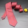 Corbata para Hombre Formal Negocios Atada a Mano 7cm Rojo Azul Marino Moderna Nueva Forma de Flor Accesorios Tienda de Trajes Boda Novio Fotografía