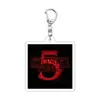 Llavero Acrílico Stranger Things Club del Hacha Eddie Merchandising de Película Colgante de Apoyo Venta al por Mayor Transfronteriza