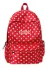 Mochila de Lunares de Alto Valor Estético para Mujer Modelo Nuevo 2026 Mochila Escolar de Gran Capacidad para Estudiantes de Secundaria y Preparatoria Estudiantes Universitarios Mochila para el Trabajo