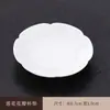 Porta-copos de Jade Antiescaldante, Tapete Isolante Térmico para Chá Chinês, Xícara e Pires de Cerâmica, Conjunto de Chá Kung Fu com Xícara Simples de Porcelana Branca