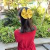 Pinza para el cabello de corazón femenino con lazo grande, parte trasera de la cabeza, tocado, accesorios para el cabello de niños, pinza para el cabello, estilo occidental, pinza superior, accesorios para zapatos y sombreros DIY