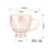 Taza de vidrio creativa en relieve estilo europeo patrón de molino de viento grande Taza de café Taza Taza de té taza de vidrio prensado taza de té de Medio Oriente