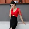 Vestido sexy 2022 outono novo vestido pé de noite banho KTV miss roupas de trabalho boate uma geração de roupas femininas