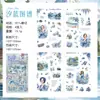 Nuevas Pegatinas de Diario de Plantas y Flores, Papel de Material Vintage, Pegatinas DIY para Niños, Paquetes de Pegatinas para Manualidades de Estudiantes al por Mayor