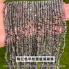 Jingdian Jewelry Contas Planas Iridescentes Vidro de Cristal Contas Soltas Pulseira Tornozeleira Colar DIY Acessórios Materiais Produtos Semi-acabados