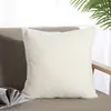 Almohada Moderna Sencilla Moda Doble Cara Color Sólido PVC Suave Alta Elasticidad Algodón PP Cuadrada Cojín para Sofá