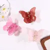 Pinza de Pelo de Mariposa Colorida, Pinza de Garra Brillante de Tamaño Mediano Engrosada para Recogido en la Parte Trasera de la Cabeza, Estilo Chica Linda, Directo del Fabricante