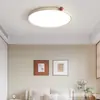 Lámpara de Dormitorio Estilo Crema de Espectro Completo, Luminaria Pequeña Estilo Francés Frijol de Leche Protección Ocular para Habitación Infantil, Lámpara de Techo Simple Ultradelgada para Estudio