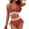2027 Novo Modelo de Comércio Exterior Biquíni Europeu e Americano Duas Peças Roupa de Banho Feminina Fashion Justa Vendedor Mais Vendido na Amazon Roupa de Banho Transfronteiriça