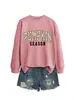 Amazon eBay sitio independiente casual cómoda elegante temporada de calabaza sudadera floral de calabaza para mujer