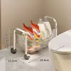 Estantería de pie para baño, Estantería para huecos de inodoro y ducha, Estantería para baño, Organizador de almacenamiento para cocina