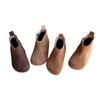 Botas de Cuero para Niños 2026 Otoño e Invierno Nuevas Estilo Coreano Botas Retro Birkenstock de Media Caña para Niñas Botas Cortas con Forro de Felpa para Niños